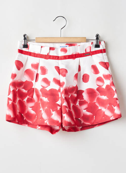 Short taille normale taille ajustable rouge MAYORAL fille