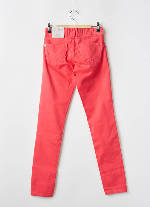 Jeans coupe slim rouge PEPE JEANS pour fille