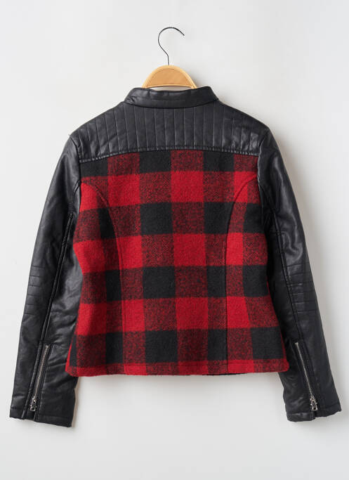 Veste simili cuir rouge MAYORAL pour fille