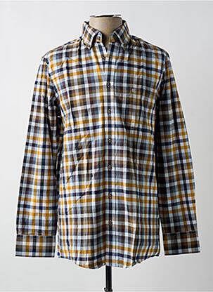 Chemise manches longues manches longues jaune CASAMODA homme