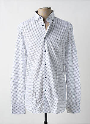 Chemise manches longues poignets boutonnés bleu BANDE ORIGINALE homme