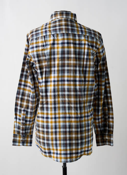 Chemise manches longues poignets boutonnés jaune CASAMODA homme