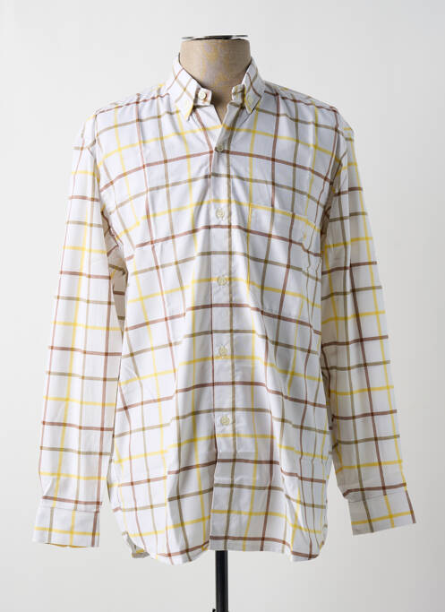 Chemise manches longues poignets boutonnés blanc JUMFIL homme