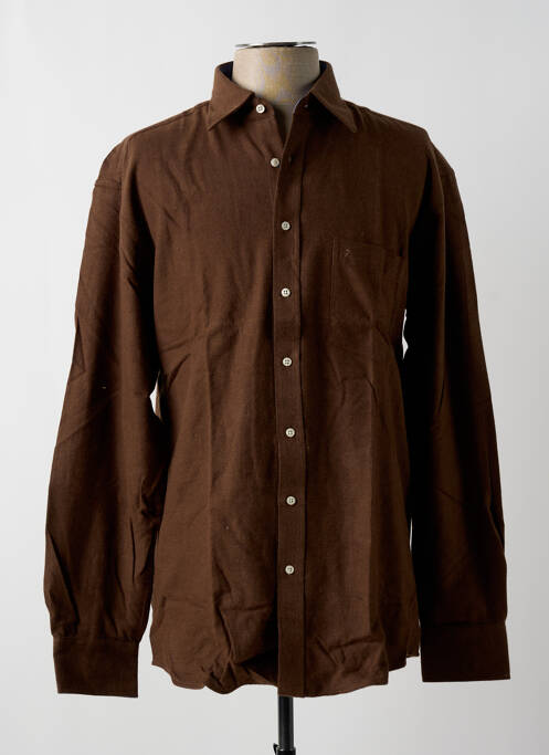 Chemise manches longues marron BEN GREEN pour homme