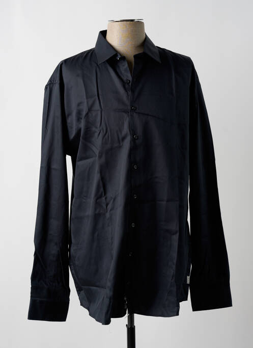 Chemise manches longues noir IZAC pour homme