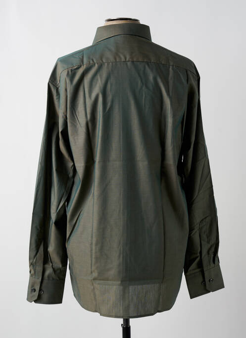 Chemise manches longues vert ETERNA pour homme