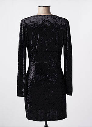 Robe courte manches longues manches longues noir THE KORNER femme