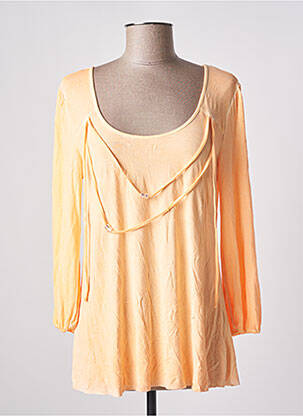 Top stretch manches longues orange LOLA ESPELETA femme