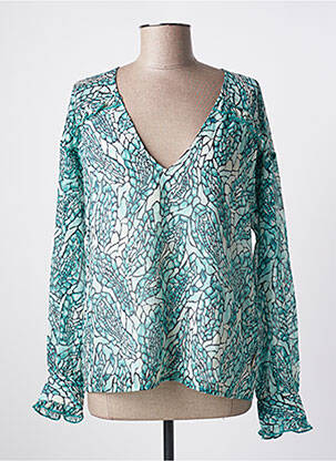 Blouse imprimé fantaisie manches longues vert LEE COOPER femme