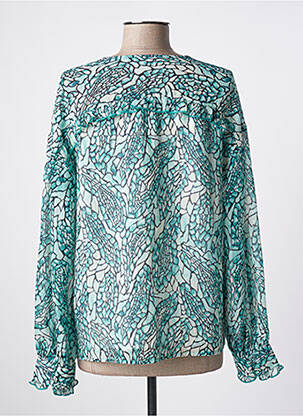 Blouse imprimé fantaisie manches longues vert LEE COOPER femme