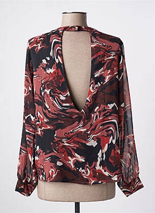 Blouse imprimé fantaisie manches longues noir FREEMAN T.PORTER femme
