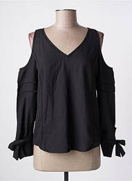 Top coupe fluide manches longues noir ON.YOU femme