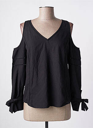 Top coupe fluide manches longues noir ON.YOU femme