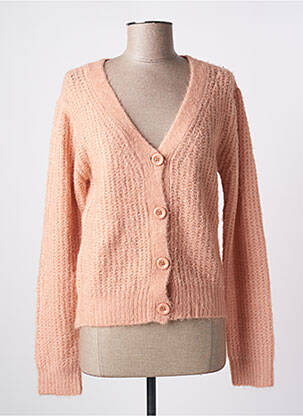 Gilet manches longues stretch rose LILI SIDONIO femme