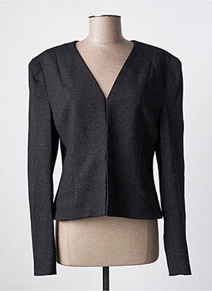 Veste casual epaulette noir SCHOOL RAG femme