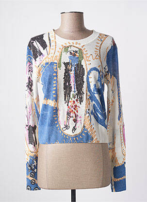 Pull bleu DESIGUAL pour femme