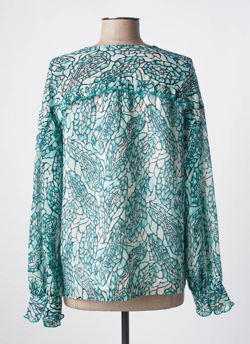 Blouse imprimé fantaisie manches longues vert LEE COOPER femme