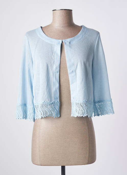 Gilet manches longues bleu MOLLY BRACKEN pour femme