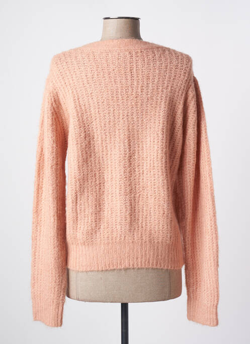 Gilet manches longues rose LILI SIDONIO pour femme