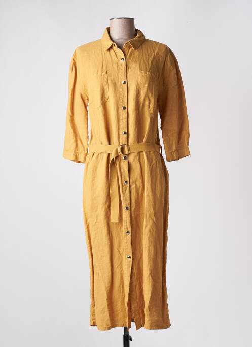 Robe mi-longue jaune DIPLODOCUS pour femme