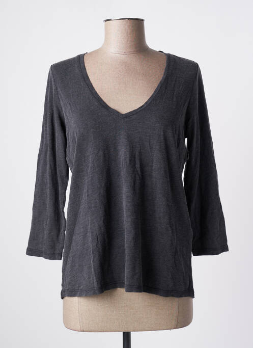 Top gris SCHOOL RAG pour femme