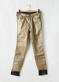 Jeans coupe slim stretch taille ajustable or PEPE JEANS fille