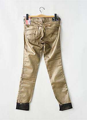 Jeans coupe slim stretch taille ajustable or PEPE JEANS fille