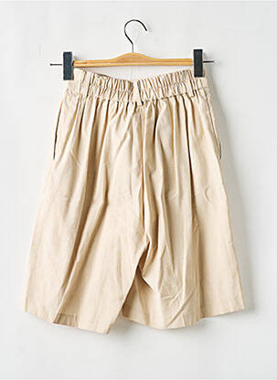 Bermuda taille élastique beige SCHOOL RAG femme