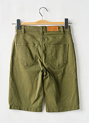 Bermuda tissage popeline taille normale vert LOLA ESPELETA femme