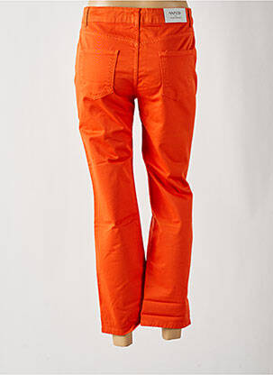 Pantalon droit stretch taille normale orange #OOTD femme