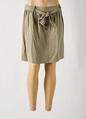 Jupe courte taille haute vert TEDDY SMITH femme