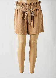 Short taille élastique taille haute beige MOLLY BRACKEN femme