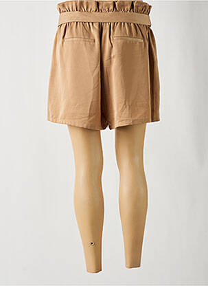 Short coupe fluide taille haute beige MOLLY BRACKEN femme
