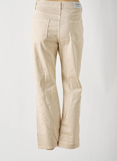 Pantalon droit stretch taille normale beige #OOTD femme