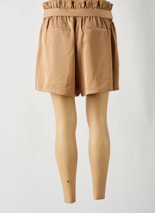 Short taille élastique taille haute beige MOLLY BRACKEN femme