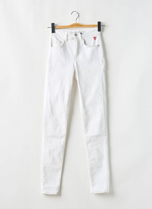 Jeans skinny blanc DESIGUAL pour femme