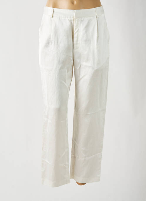 Pantalon droit blanc THE KORNER pour femme