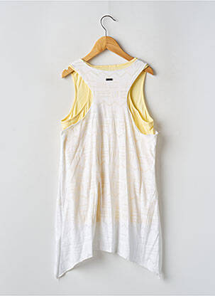 Tunique sans manche stretch blanc PEPE JEANS fille