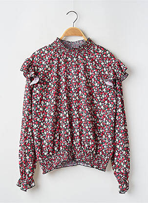 Blouse manches longues manches longues rouge MAYORAL fille