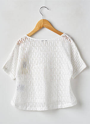 Top manches courtes manches courtes blanc TEDDY SMITH fille