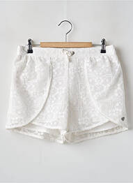 Short fermeture liens à nouer taille élastique blanc TEDDY SMITH fille