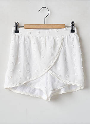 Jupe short coupe fluide blanc TEDDY SMITH fille