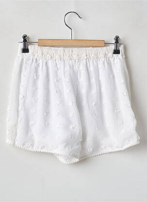 Jupe short coupe fluide blanc TEDDY SMITH fille