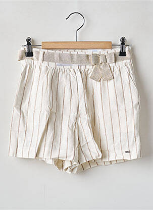 Short poches taille ajustable beige MAYORAL fille