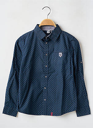 Chemise manches longues bleu 3 POMMES pour garçon