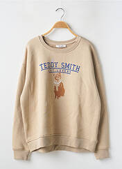 Sweat-shirt beige TEDDY SMITH pour fille seconde vue