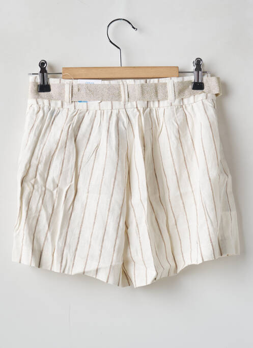 Short poches taille ajustable beige MAYORAL fille
