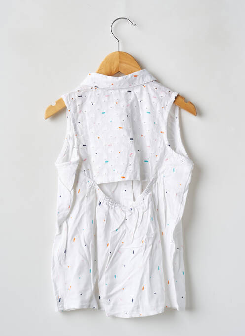 Chemisier imprimé fantaisie sans manche blanc TEDDY SMITH fille