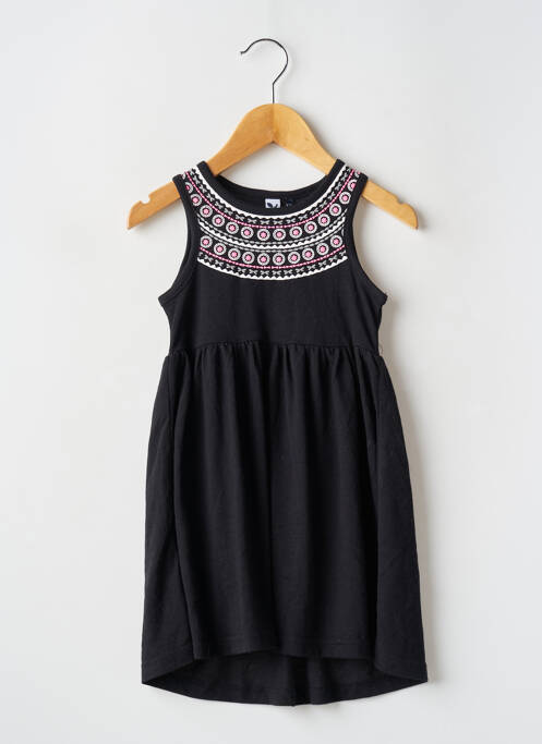 Robe mi-longue noir 3 POMMES pour fille