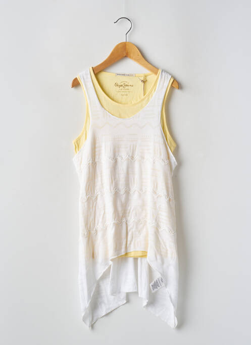 Tunique sans manche blanc PEPE JEANS pour fille